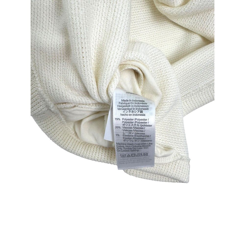 Madewell Button Back Mock Neck Off-White Long Sleeve Sweater Size Medium NWT $65 - Picture 8 of 8